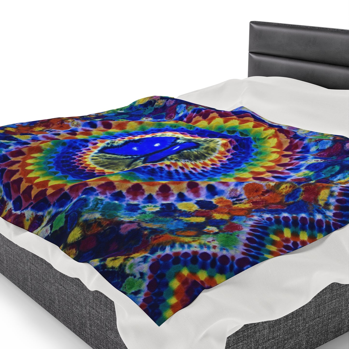 60"X80" Velveteen Plush Blanket Print of Butterfly Mandala Tapestry Read Description!