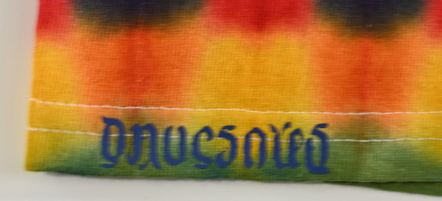 2X Heady Hexagram from the Side Tie Dye in a Port & Company Core Cotton T-Shirt