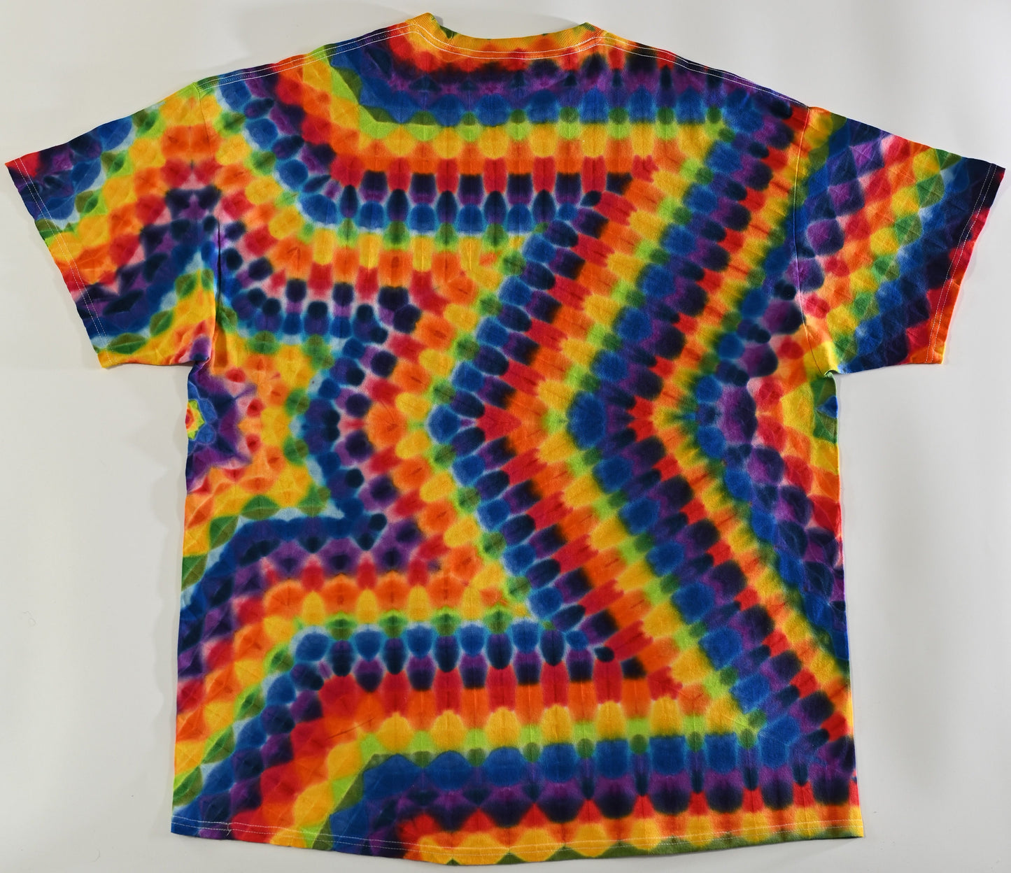 2X Heady Hexagram from the Side Tie Dye in a Port & Company Core Cotton T-Shirt