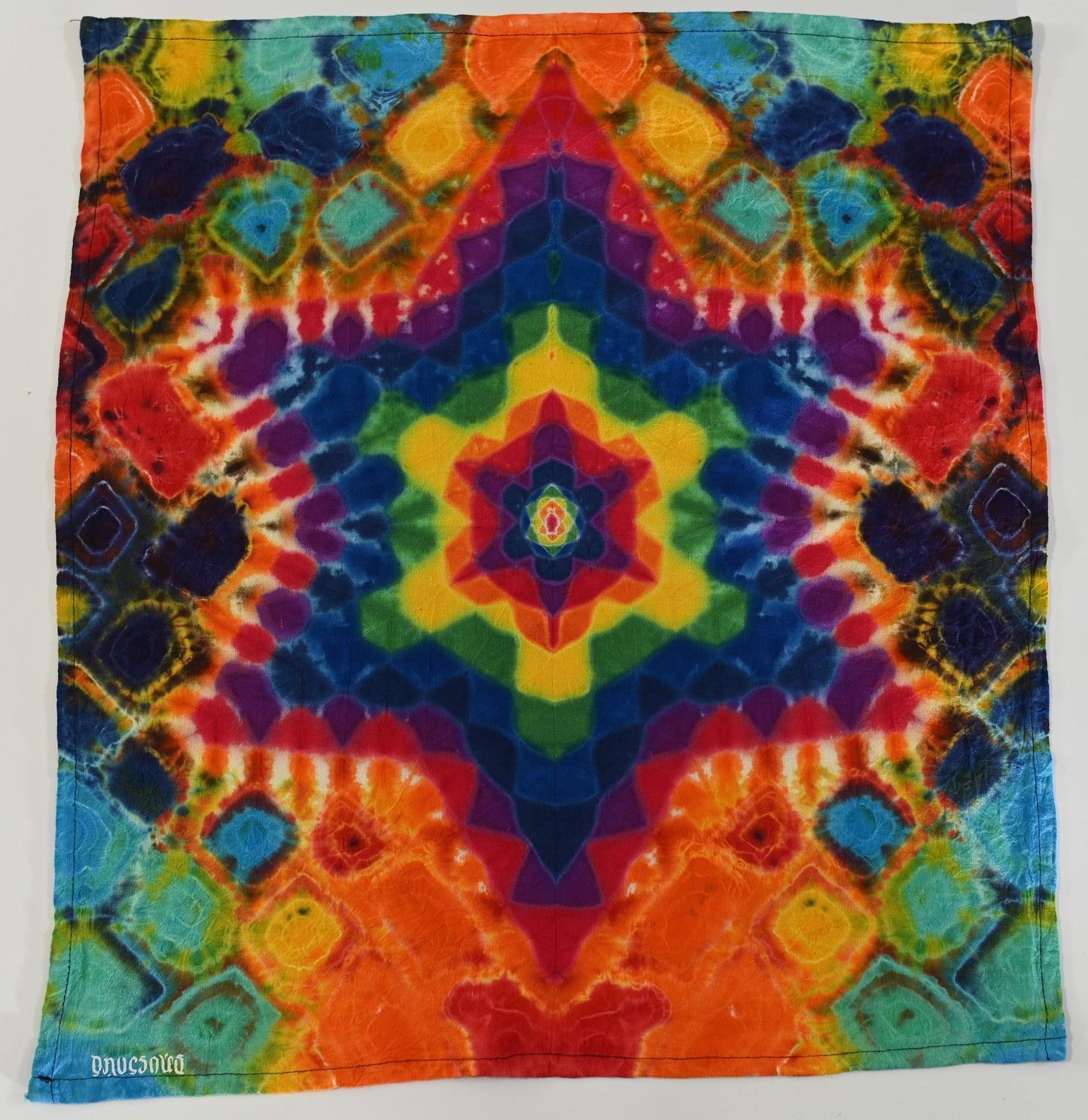 Small 24X24"(Prior to any shrinkage) Hexagram/Star of David/6-Pt Star/Merkabah, Kenney Style Fill on a 3rd Eye Tapestries Cotton Tapestry