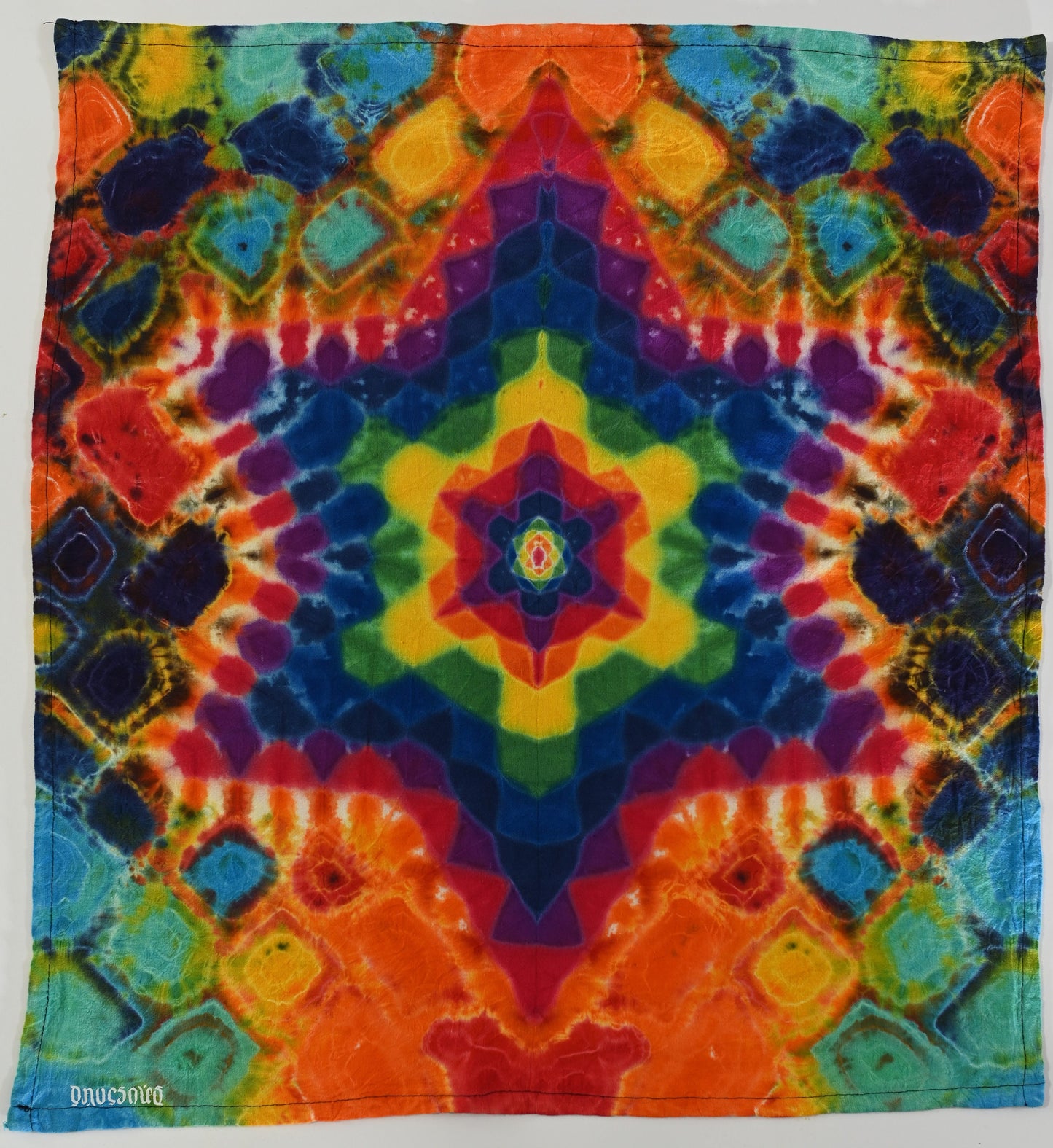 Small 24X24"(Prior to any shrinkage) Hexagram/Star of David/6-Pt Star/Merkabah, Kenney Style Fill on a 3rd Eye Tapestries Cotton Tapestry