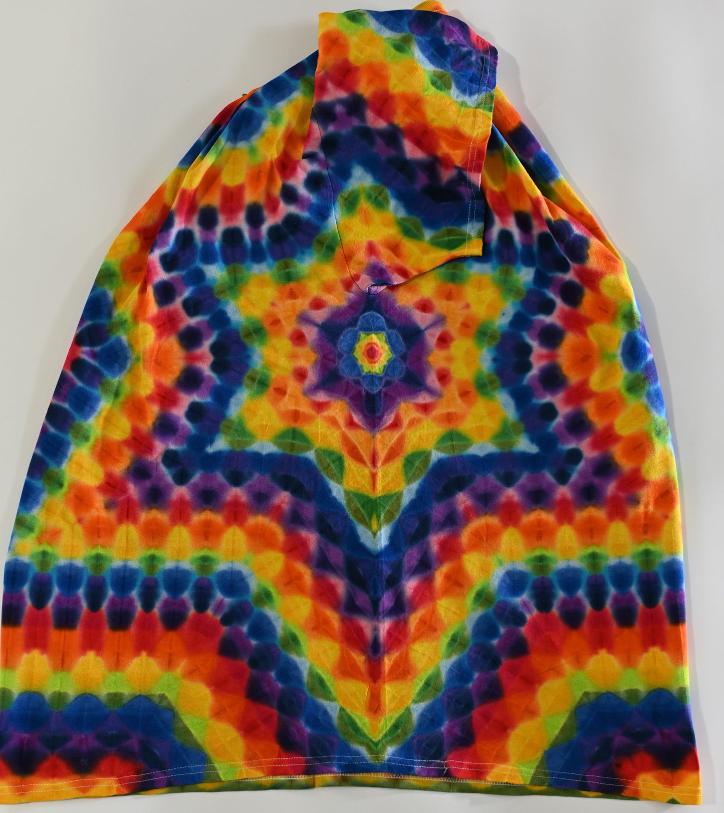 2X Heady Hexagram from the Side Tie Dye in a Port & Company Core Cotton T-Shirt