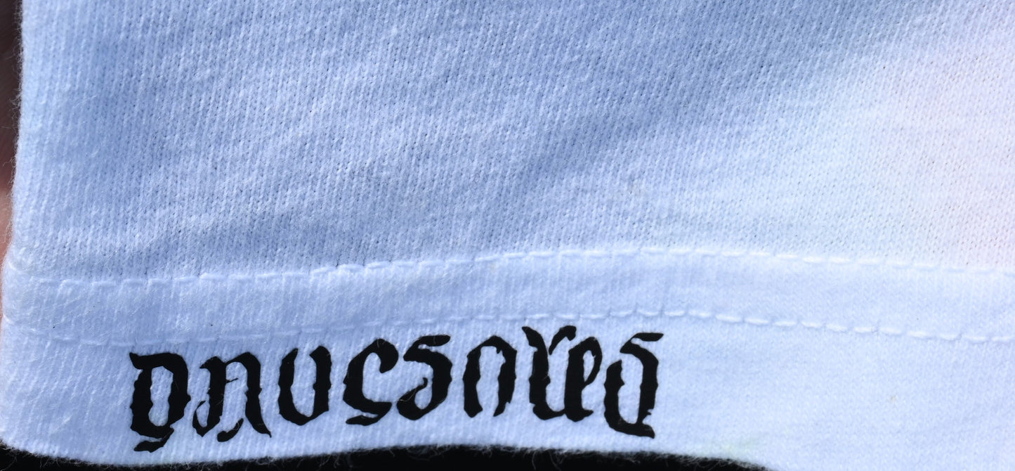 Scratch + Dent Large 20Pt Mandala Ripple Cntr/Geometric Tower Back Tie Dye All White Background T-Shirt Read Description Scratch & Dent