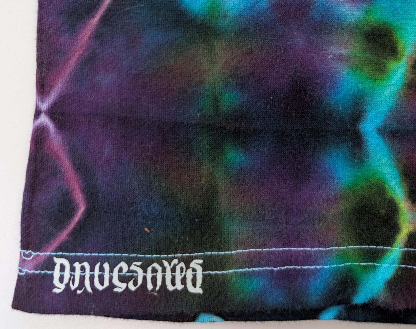 Medium Glitch Tie Dye on a Tultex 290 Ringspun Cotton T-Shirt