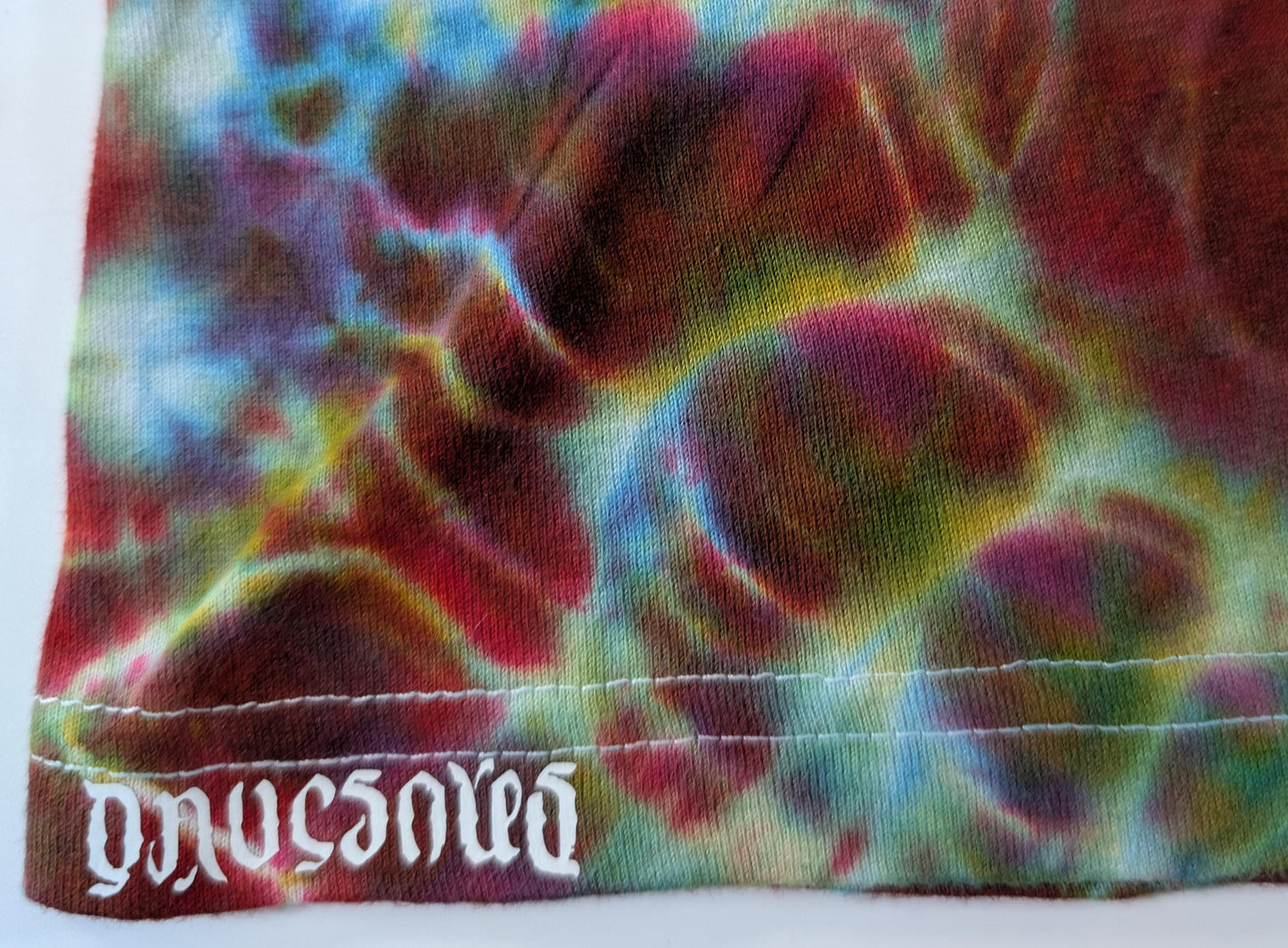 2X Cosmic Egg/Geode Hybrid Tie Dye Using My "Perplexing Paradox" Color Palette on a Tultex 291 Ringspun Cotton Long Sleeve Shirt