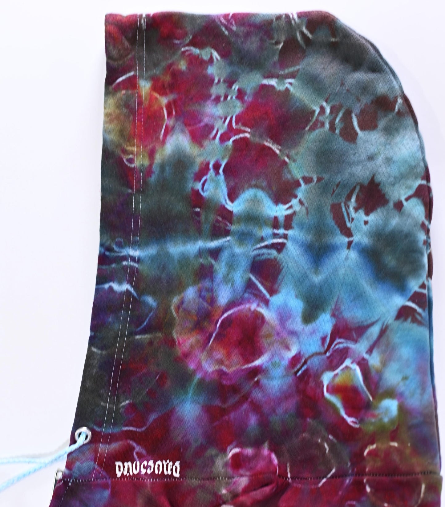2X Cosmic Egg/Geode Hybrid Ice Dye Tie Dye on a Hanes Ultimate Cotton Zipper Hoodie