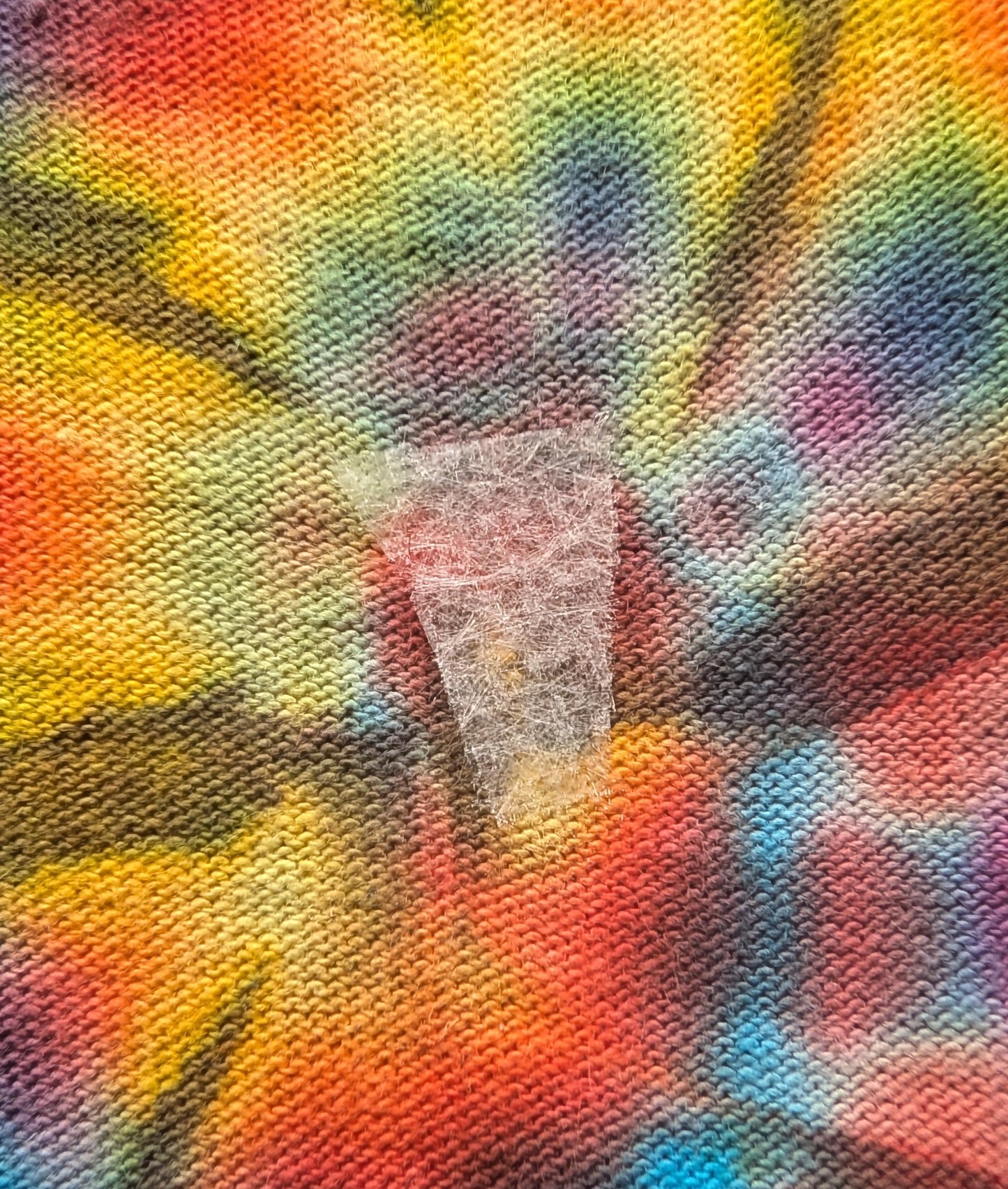3X Scratch and Dent Special# Wild Spiral "Crystal Wash" Low Water Immersion Tie Dye on a Fruit of the Loom HD Cotton Hooded* Lng Slv Shirt