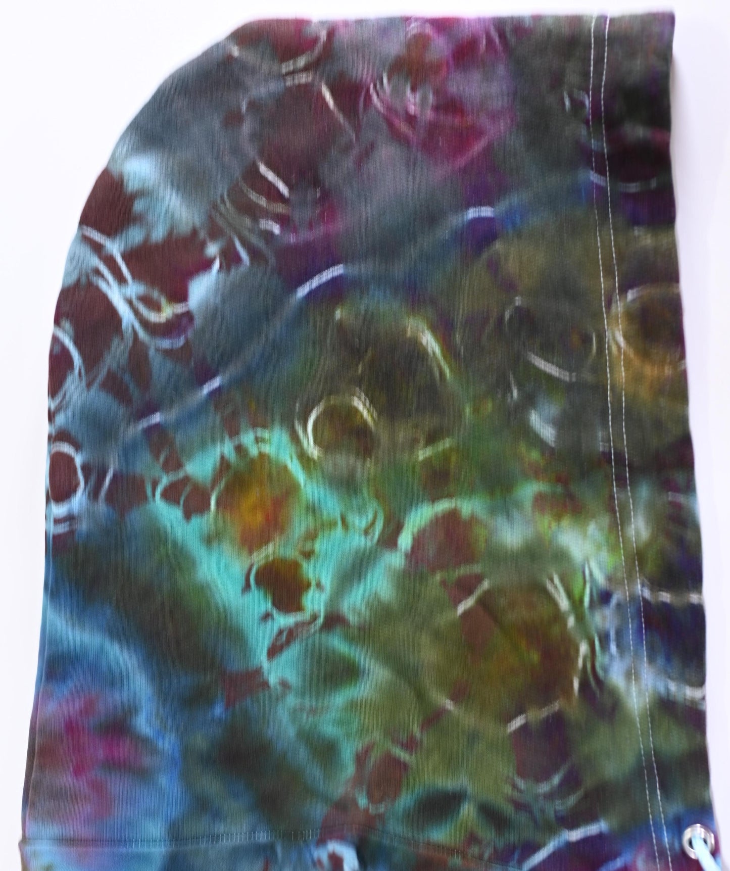 2X Cosmic Egg/Geode Hybrid Ice Dye Tie Dye on a Hanes Ultimate Cotton Zipper Hoodie