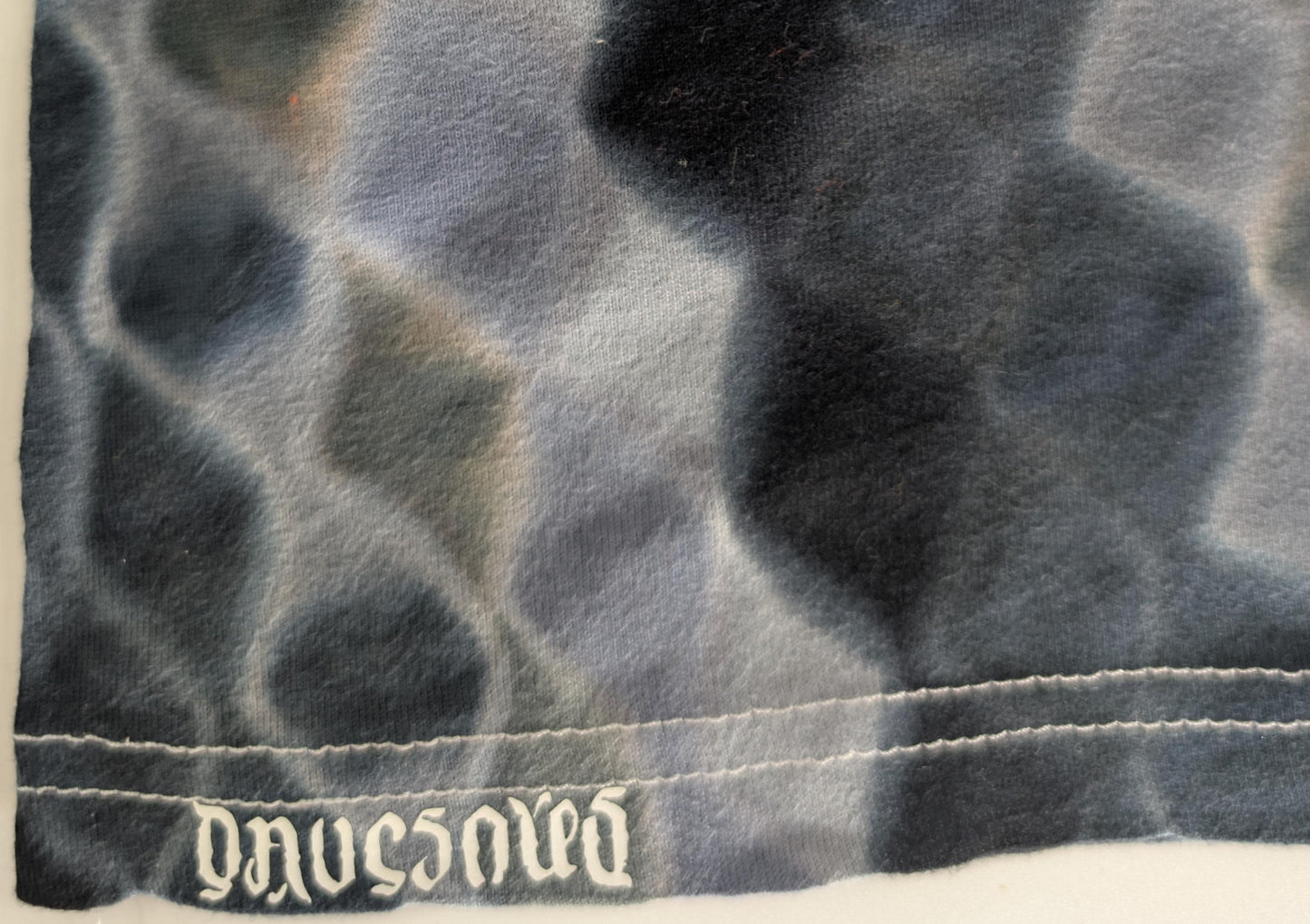 3X V Honeycomb in Greys, Black and Rainbow Tie Dye on a Tultex 290 Ringspun Cotton T-Shirt