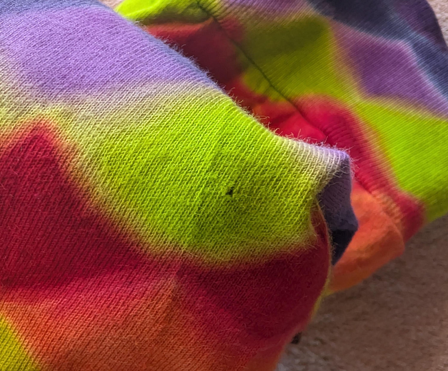 3X Minor Factory Defect Special* Diagonal Honeycomb Tie Dye on a Long Sleeve Shirt. Read Description