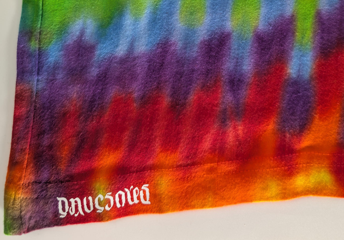 2X/3x Trippy Weaver, Vertical Pleat Tie Dye on a LAT V-neck Cotton Cover Up Dress*