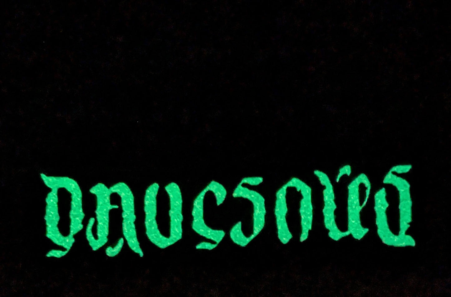 Large Shamrocks Front and Sleeves/Triangle UV-DNA Back/Geodes w/ UV Reactive Accents Tie Dye on a Tultex 291 Ringspun Cotton Lng Slv Shirt