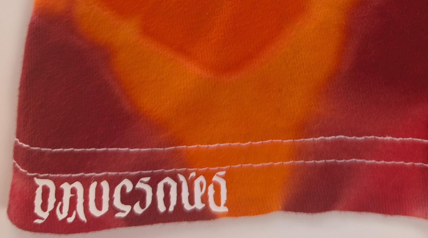 Large 20 Point Side Mandala w/ Ripple Center Tie Dye on a Tultex 290 Ringspun Cotton T-Shirt