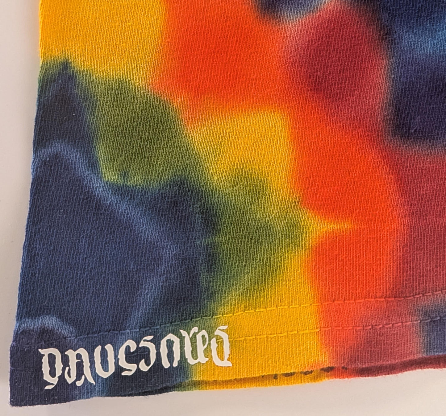 Medium Heady Heatwave.V6a* Tie Dye on a Gildan Ultra Cotton PFD (Prepared for Dye) T-Shirt