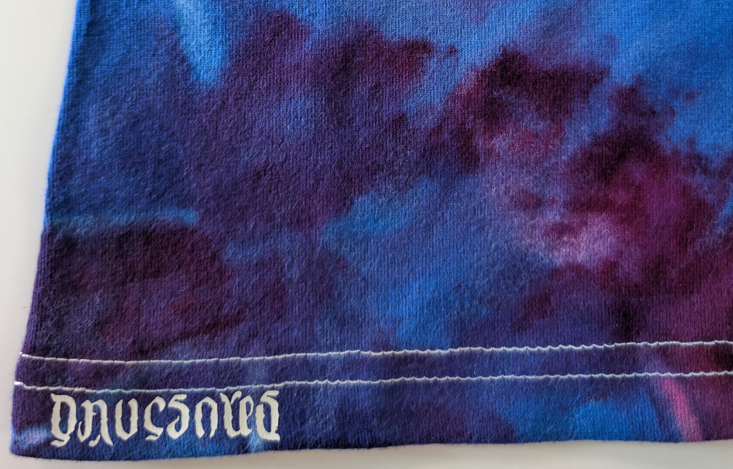 Minor, repaired sewing defect* 3X Alien Eyes Ice Dye Tie Dye on a Tultex 290 Ringspun Cotton T-Shirt