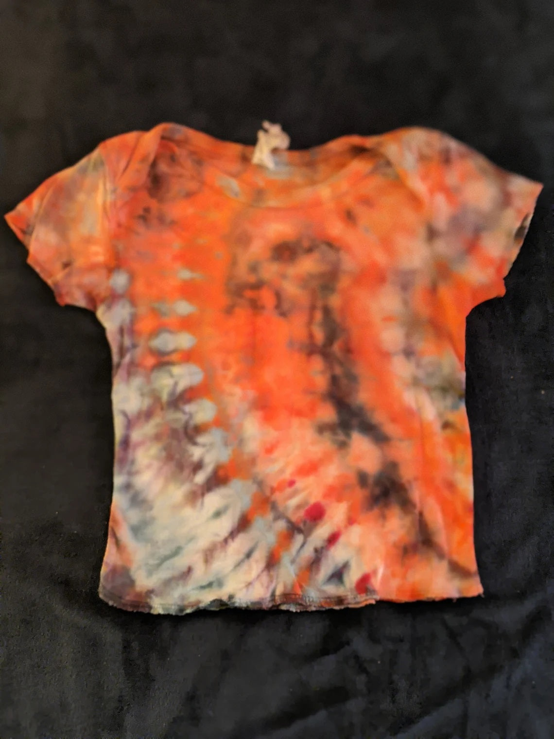 12 months Ice dye tie dye t-shirt.