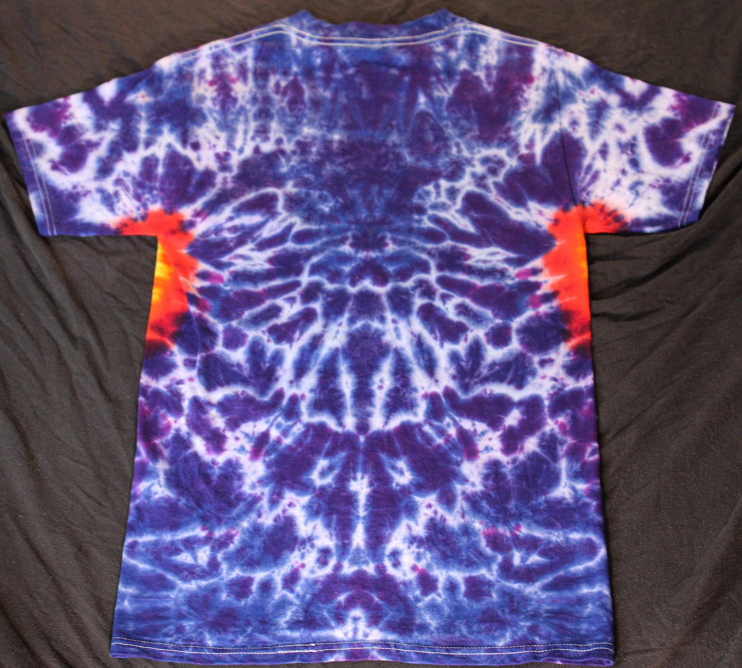 Small Peace Sign Tie Dye on a Premium Hanes Beefy Ringspun Cotton T-shirt