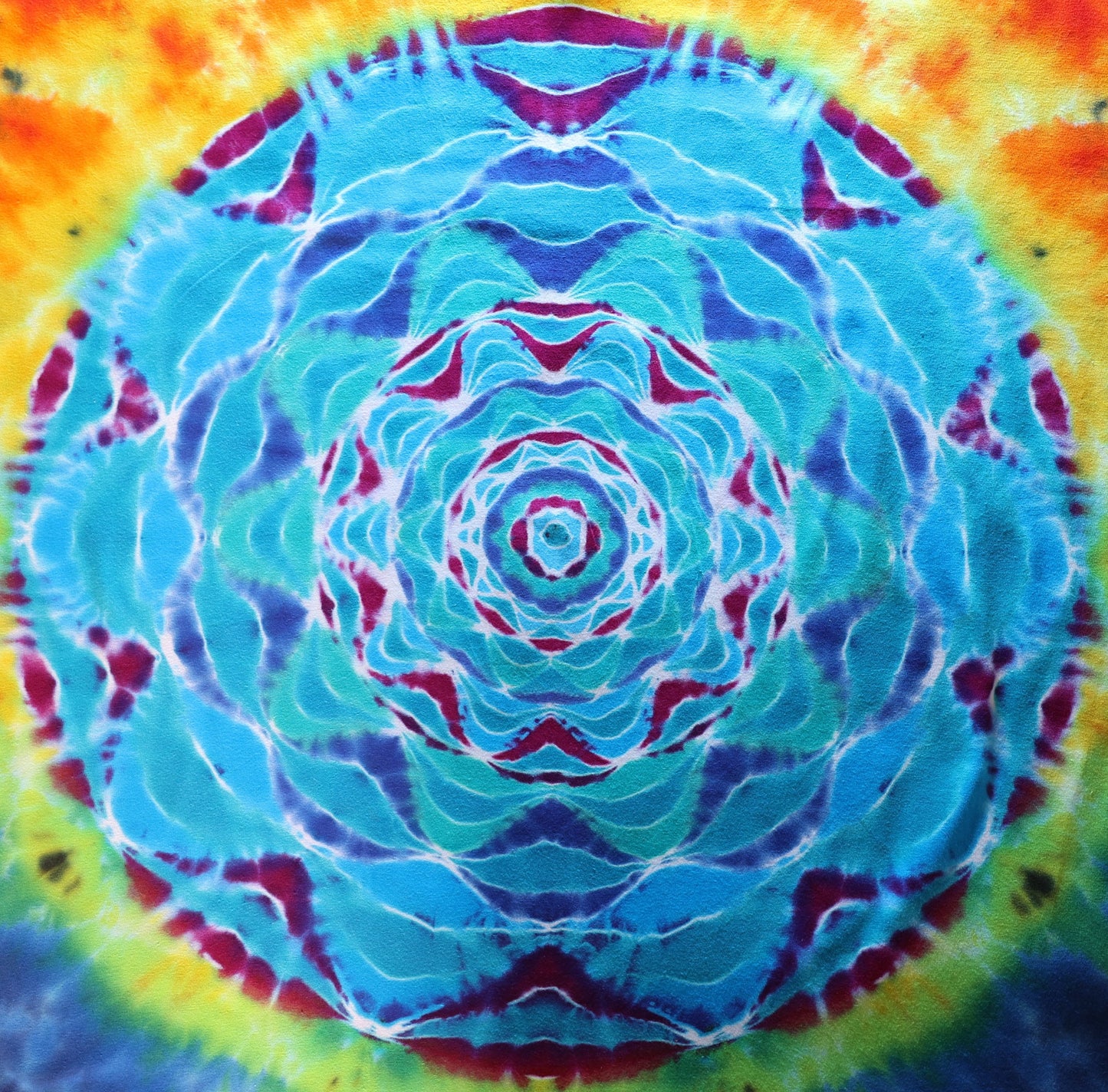 3X Heady 10 Pt Sectional Mandala/Double Diamond Back Shield/Kenney Style Sleeves/Scrunch on a Long Sleeve Shirt