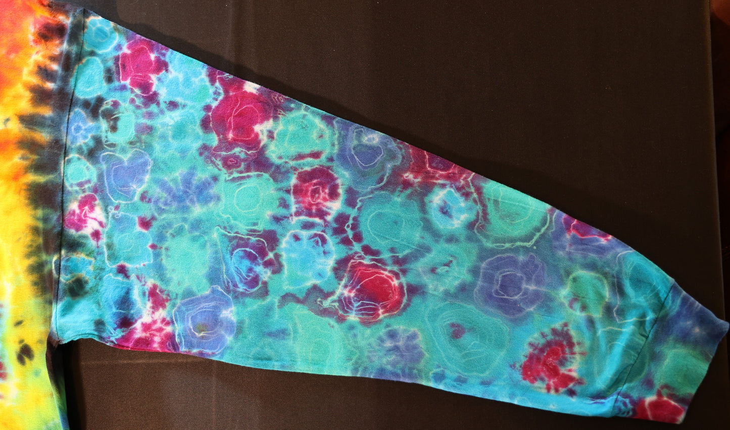 3X Heady 10 Pt Sectional Mandala/Double Diamond Back Shield/Kenney Style Sleeves/Scrunch on a Long Sleeve Shirt