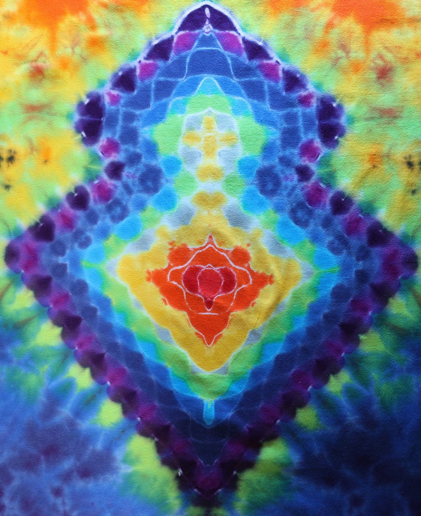 3X Heady 10 Pt Sectional Mandala/Double Diamond Back Shield/Kenney Style Sleeves/Scrunch on a Long Sleeve Shirt
