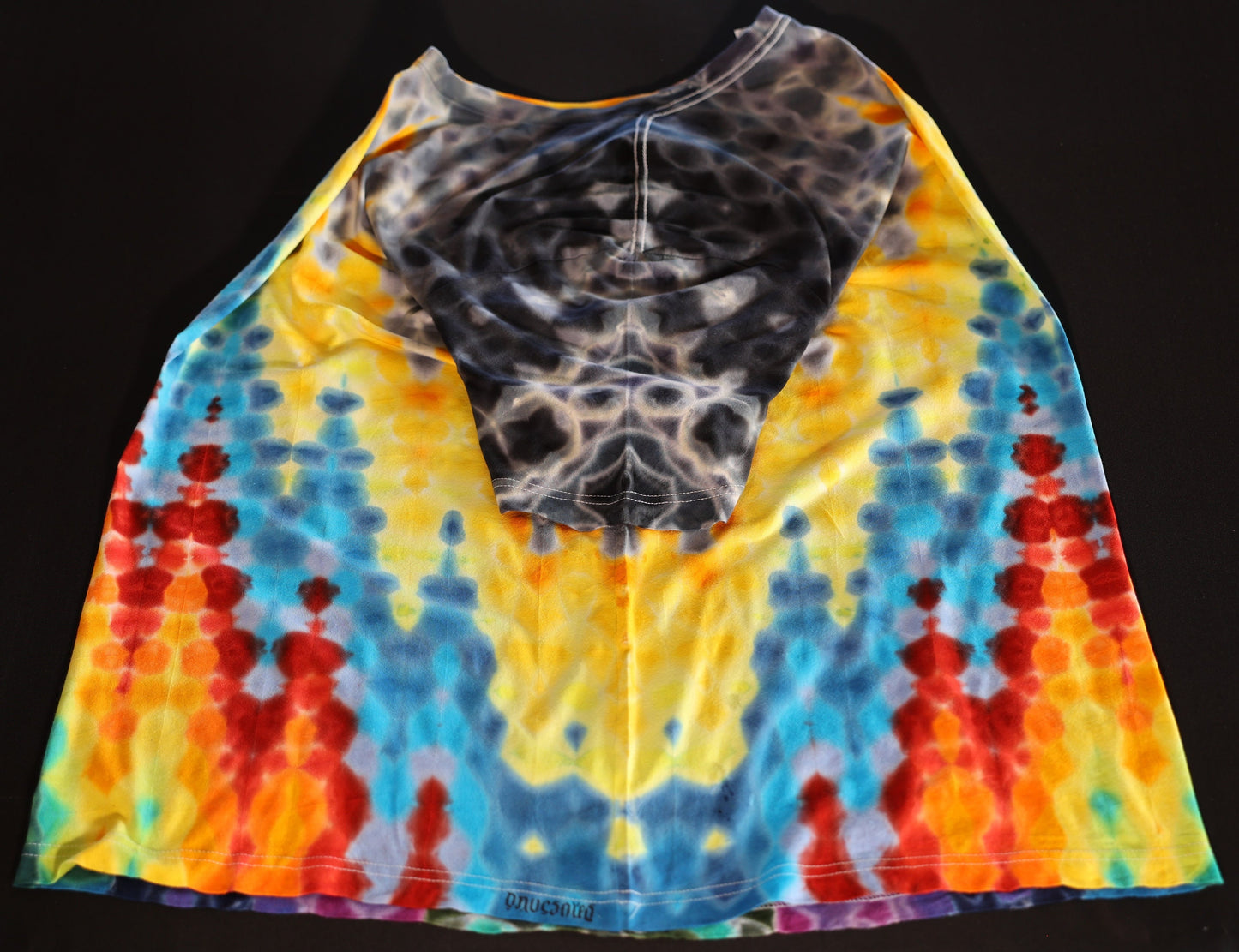 2X Heatwave.V-5b Tie Dye on a Bella+Canvas Lightweight Cotton T-Shirt