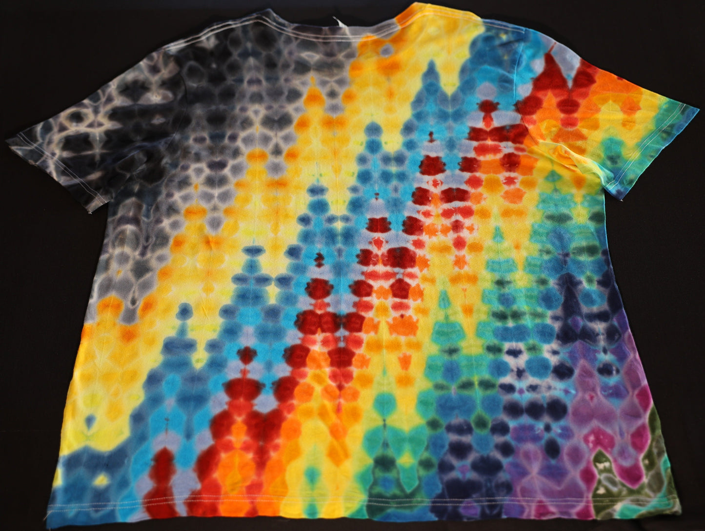 2X Heatwave.V-5b Tie Dye on a Bella+Canvas Lightweight Cotton T-Shirt