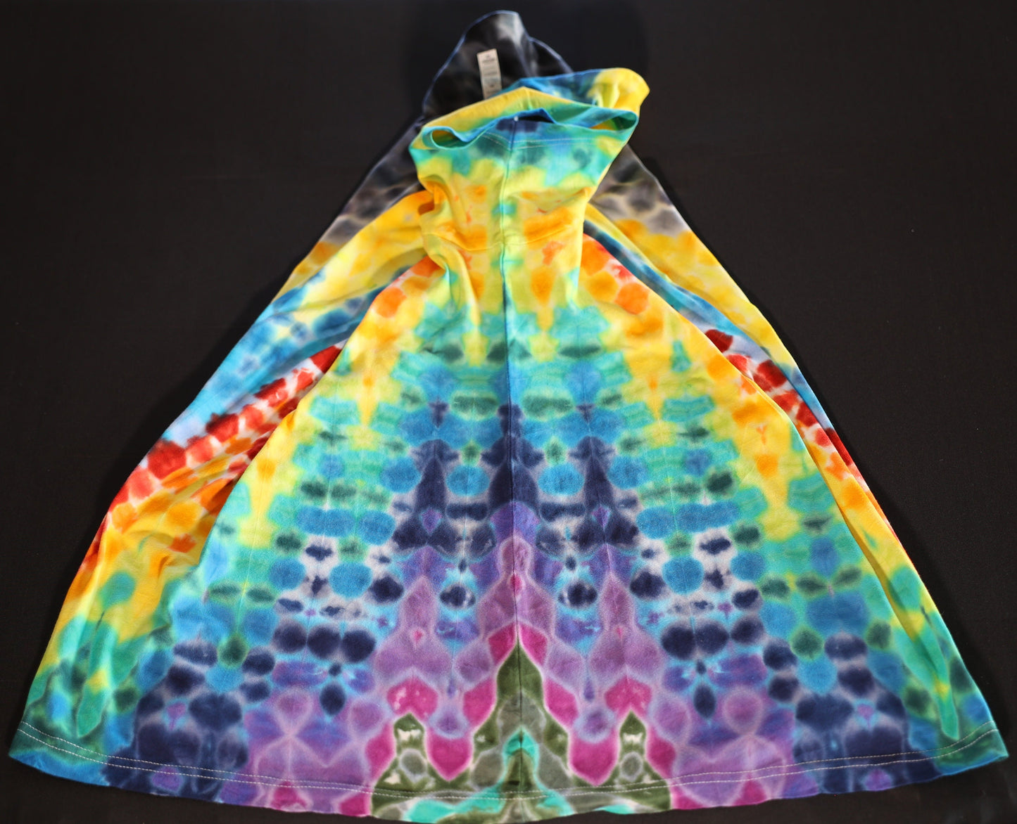 2X Heatwave.V-5b Tie Dye on a Bella+Canvas Lightweight Cotton T-Shirt