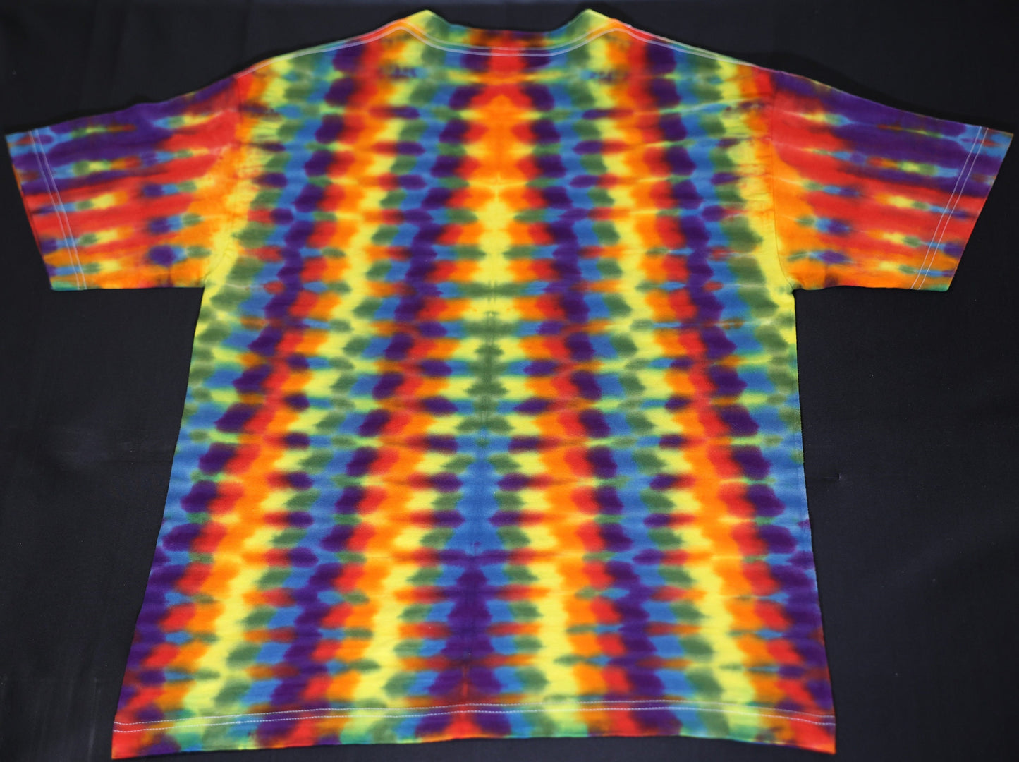 Medium Trippy Weaver Tie Dye on a Hanes Beefy Ringspun Cotton T-Shirt