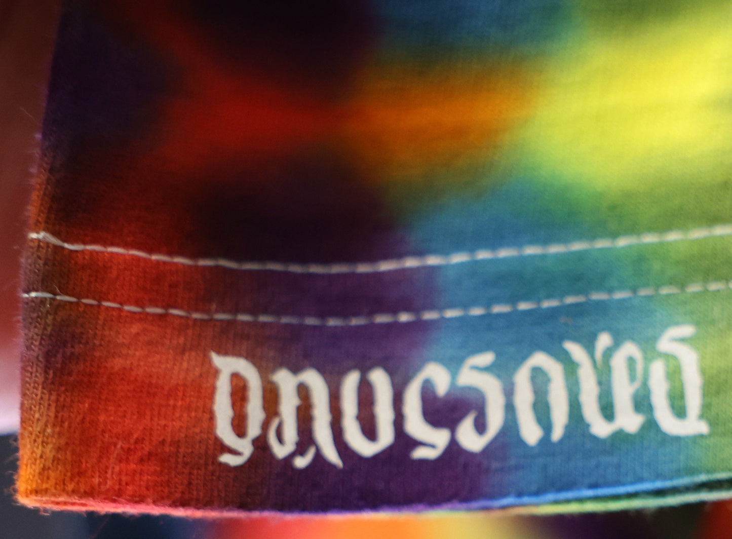 Medium Trippy Weaver Tie Dye on a Hanes Beefy Ringspun Cotton T-Shirt