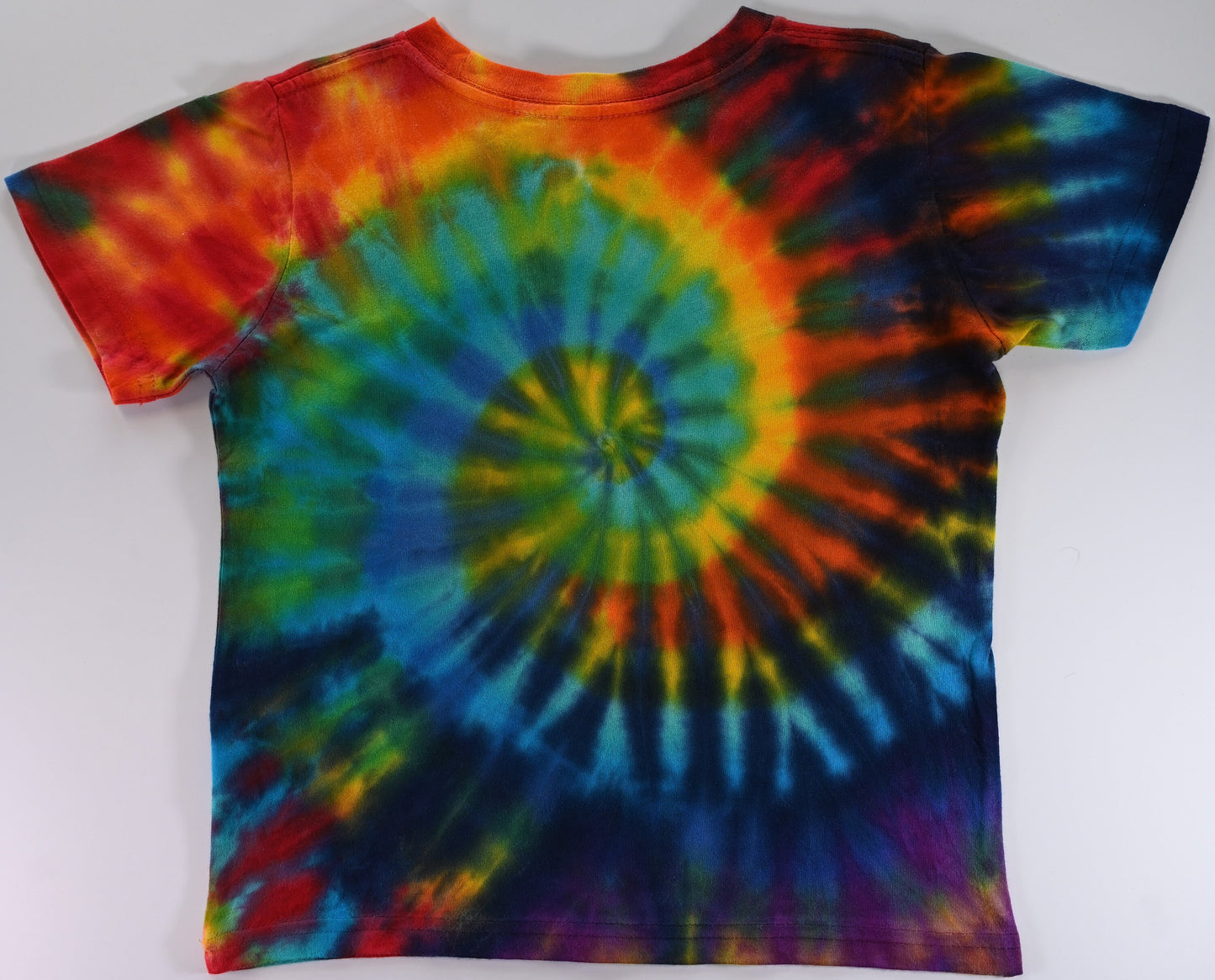 Kid's Size 4 Spiral Tie Dye on a Rabbit Skins Cotton T-Shirt