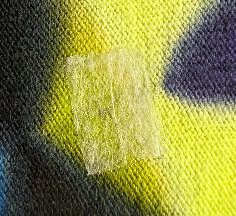 XL UV Reactive Side Octagon>{16/4} Hexadecagram/Pac-Man Honeycomb/Black Filler Tie Dye on a Gildan Ultra Cotton PFD T-Shirt* see description