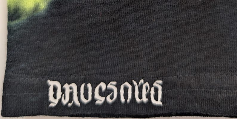 XL UV Reactive Side Octagon>{16/4} Hexadecagram/Pac-Man Honeycomb/Black Filler Tie Dye on a Gildan Ultra Cotton PFD T-Shirt* see description