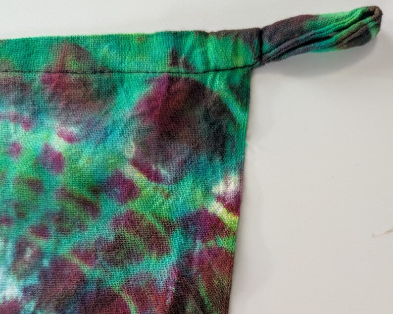 36"X54" (Msrmnts before Shrinkage) UV Reactive Cosmic Egg Center/Kenney Style/Cosmic Egg-Geodes  Tie Dye Tapestry w/ Hanging Loops