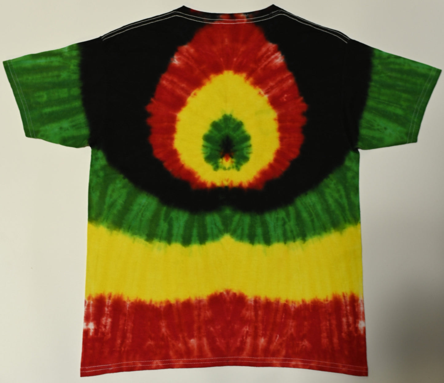 Youth XL Rasta Spider Tie Dye on a Gildan Ultra Cotton T-Shirt