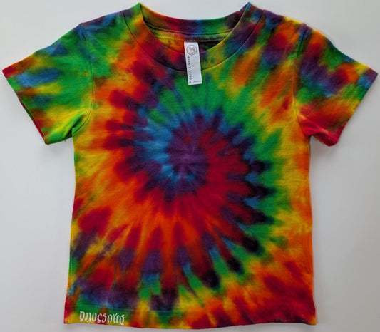 24 Months Spiral Tie Dye on a Rabbit Skins Cotton T-Shirt