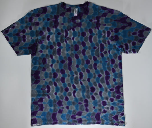 XL Heatwave Variant Tie Dye in my Cosmic Rain Palette on a Tultex 290 Ringspun Cotton T-Shirt