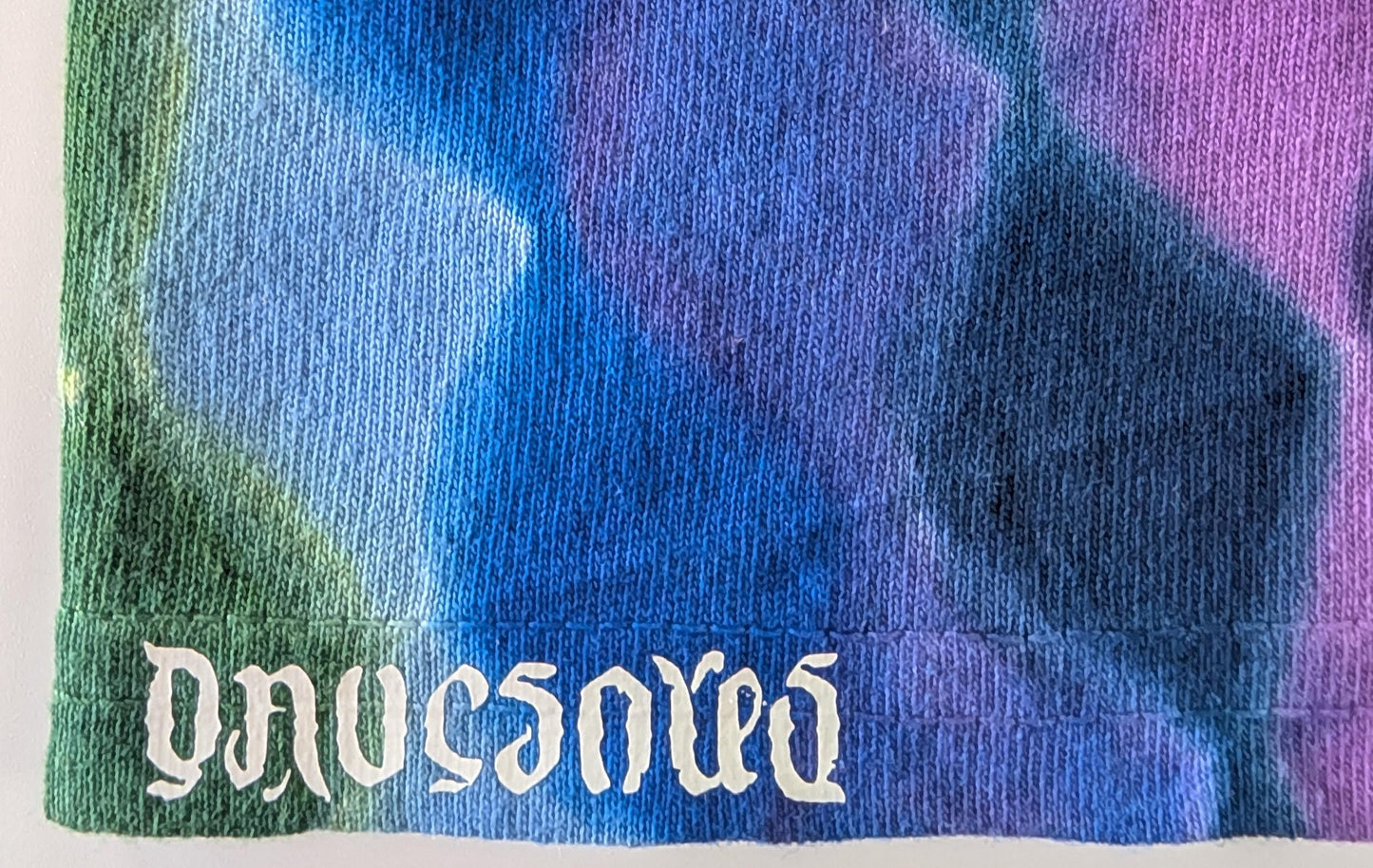 Medium Zig Zag Honeycomb Tie Dye on a Gildan Ultra Cotton PFD (Prepared for Dye) T-Shirt