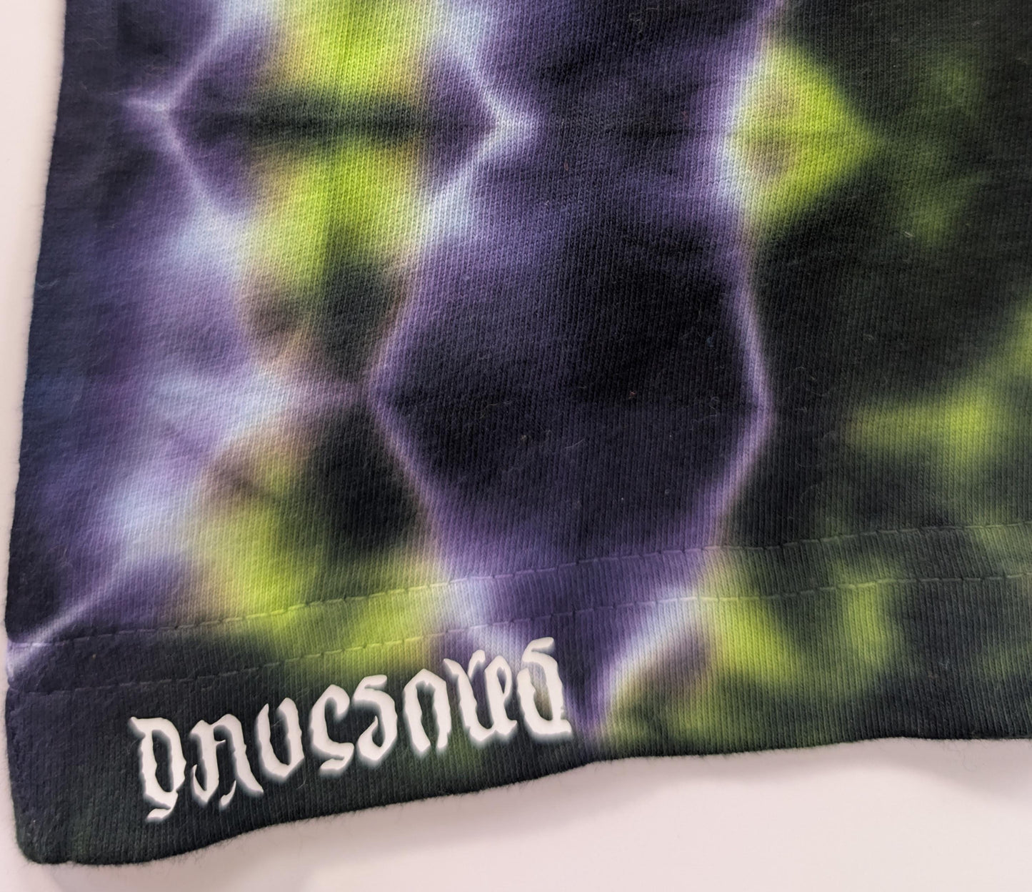Ladies L/XL Glitch Tie Dye on a LAT V-Neck Cotton Cover Up Dress
