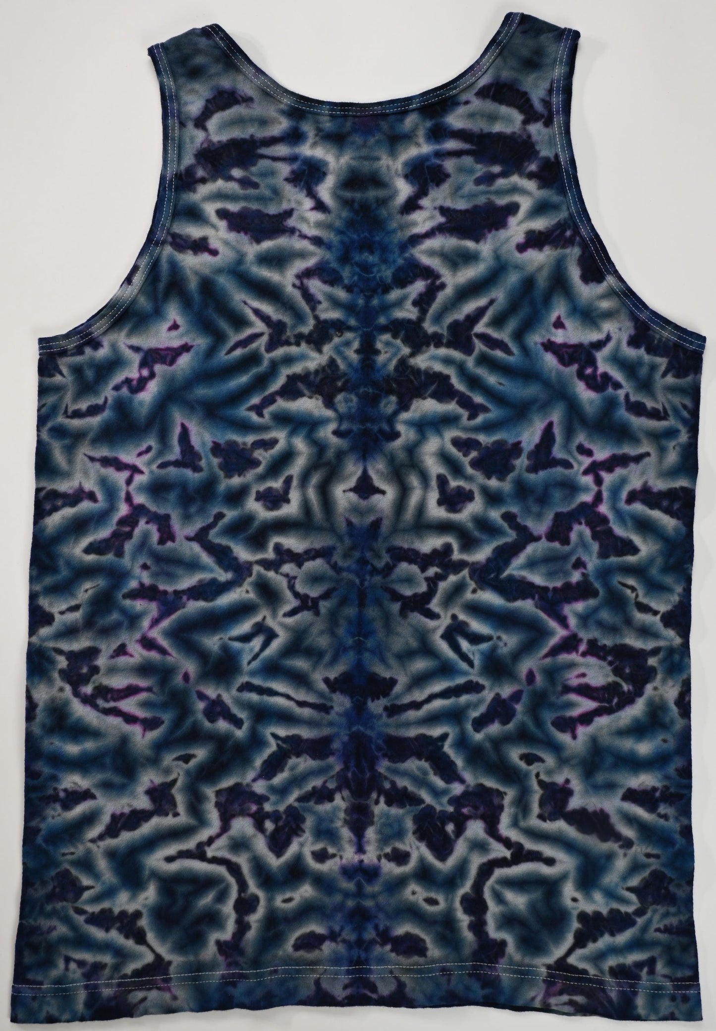 Small Scrunch "Crystal Wash" Low Water Immersion Tie Dye on a Tultex 105 Ringspun Cotton Tank Top