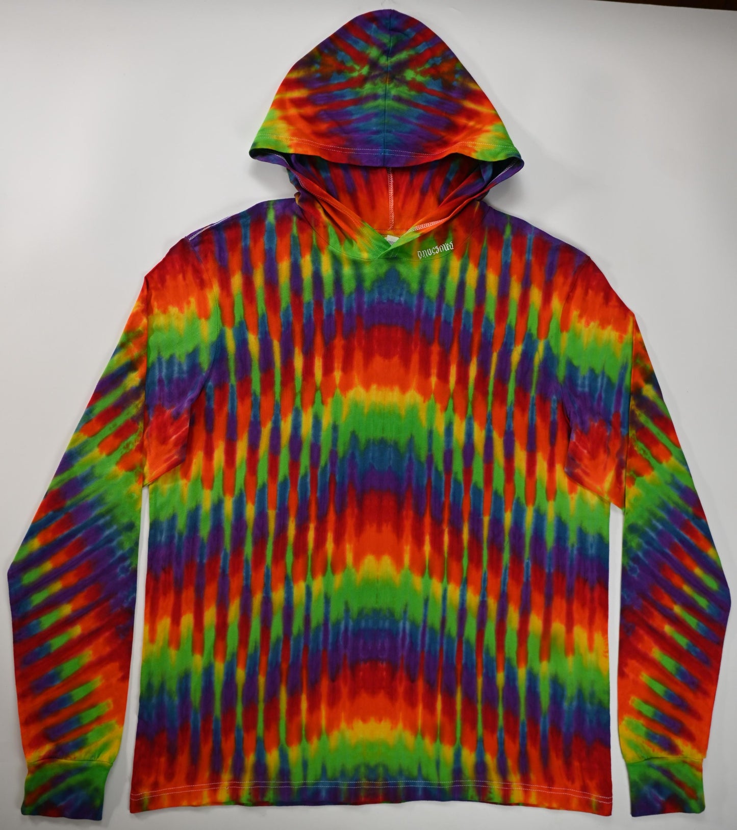 2X Trippy Weaver Vertical Pleat on a Bella + Canvas 3512 Unisex Jersey Long-Sleeve Hoodie*