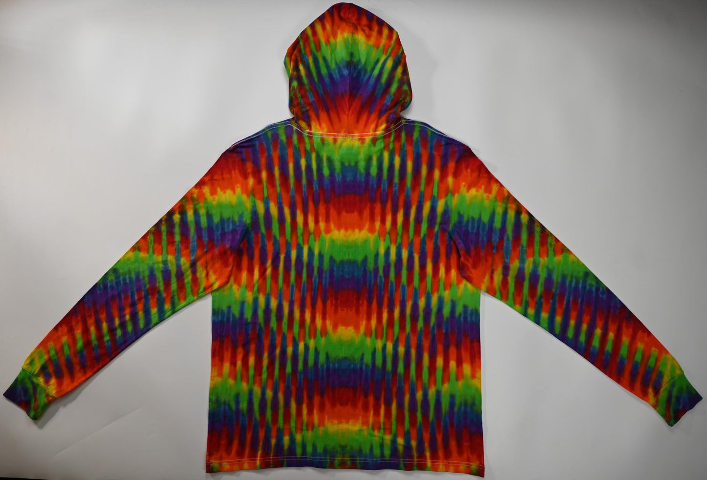 2X Trippy Weaver Vertical Pleat on a Bella + Canvas 3512 Unisex Jersey Long-Sleeve Hoodie*