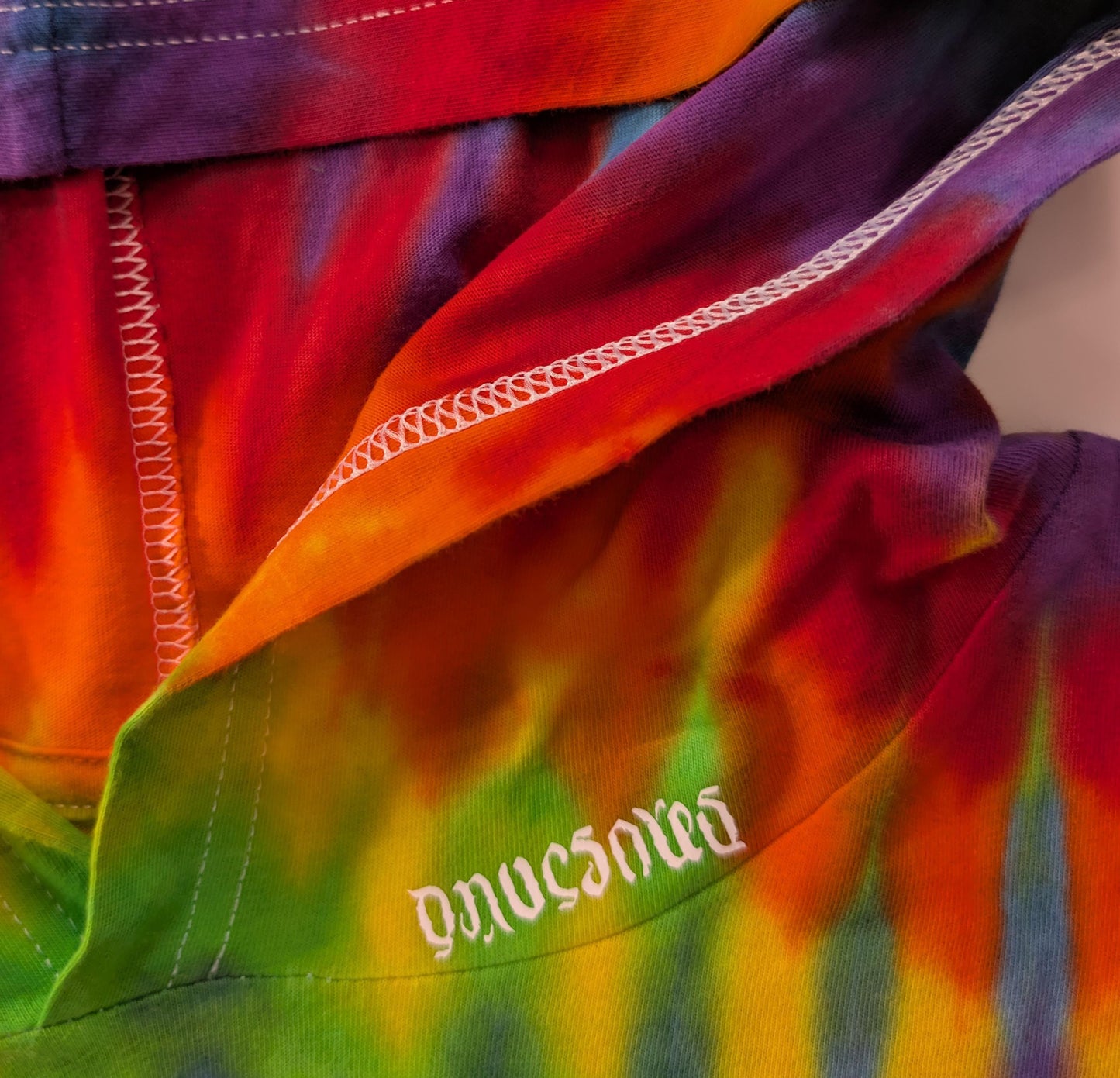 2X Trippy Weaver Vertical Pleat on a Bella + Canvas 3512 Unisex Jersey Long-Sleeve Hoodie*