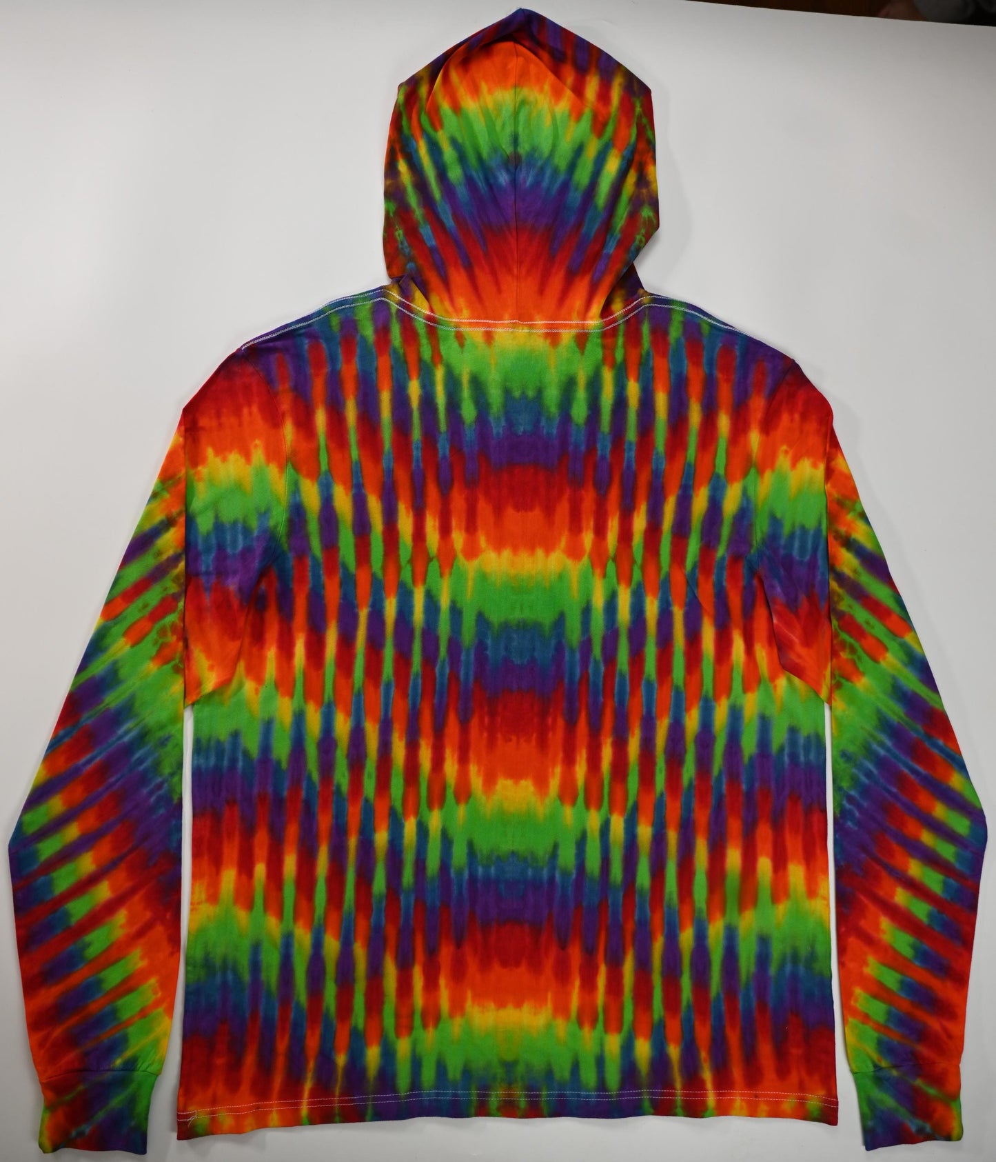 2X Trippy Weaver Vertical Pleat on a Bella + Canvas 3512 Unisex Jersey Long-Sleeve Hoodie*