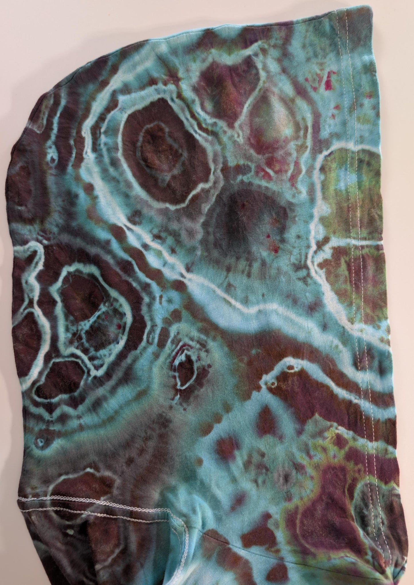 Large Geode Ice Dye Tie Dye on a Bella + Canvas 3512 Unisex Jersey Long-Sleeve Hoodie*