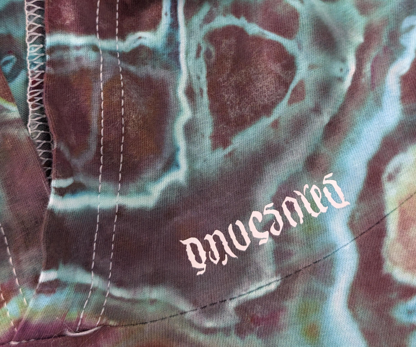 Large Geode Ice Dye Tie Dye on a Bella + Canvas 3512 Unisex Jersey Long-Sleeve Hoodie*