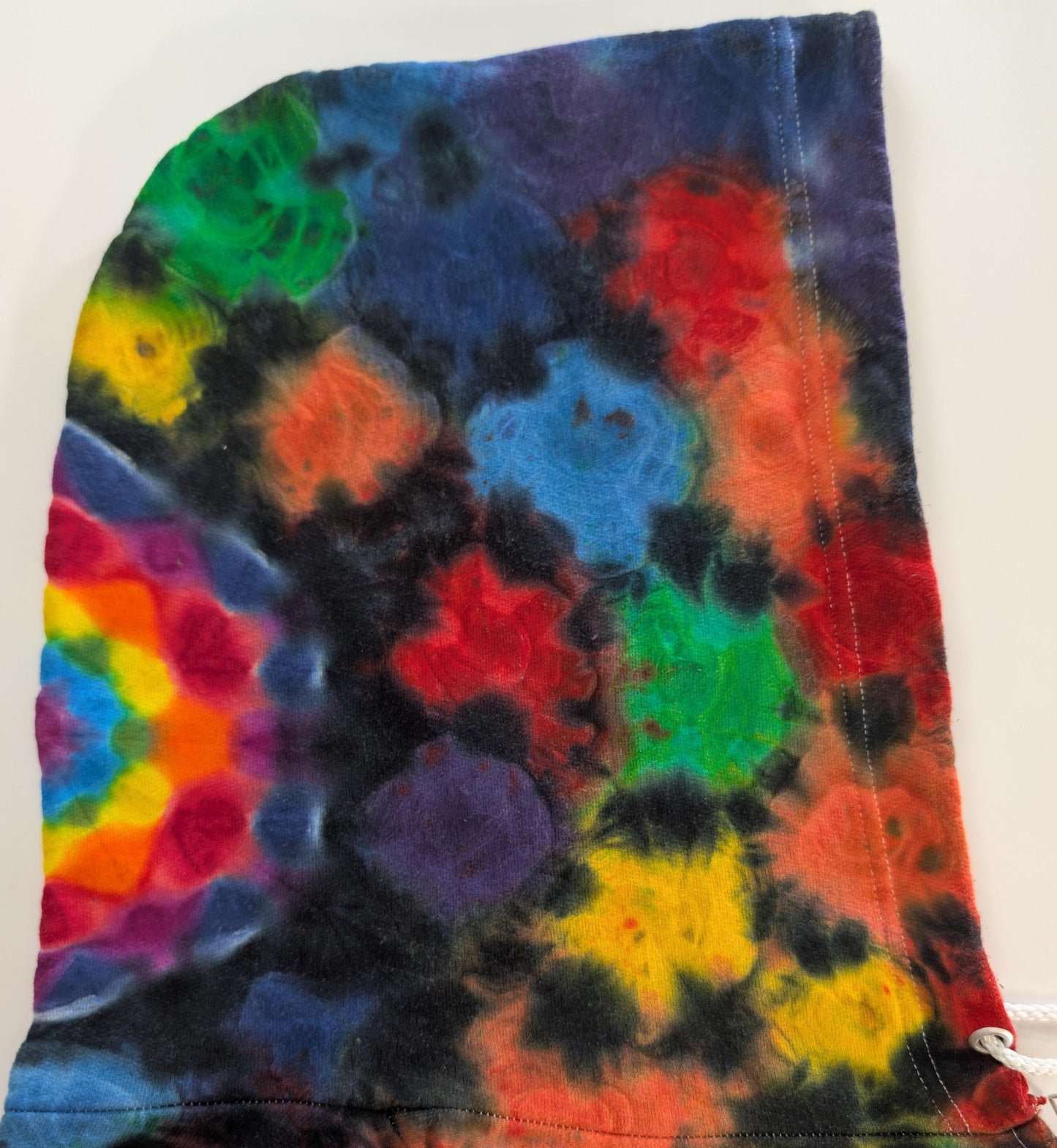 2X Bright Side/Dark Side Tie Dye Zipper Hoodie (Read Description)