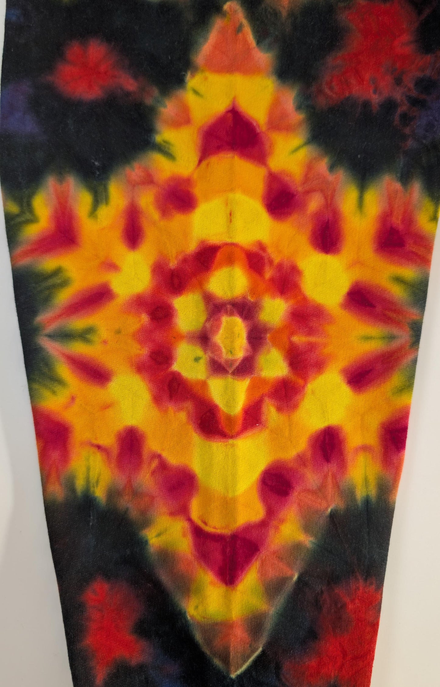 2X Bright Side/Dark Side Tie Dye Zipper Hoodie (Read Description)