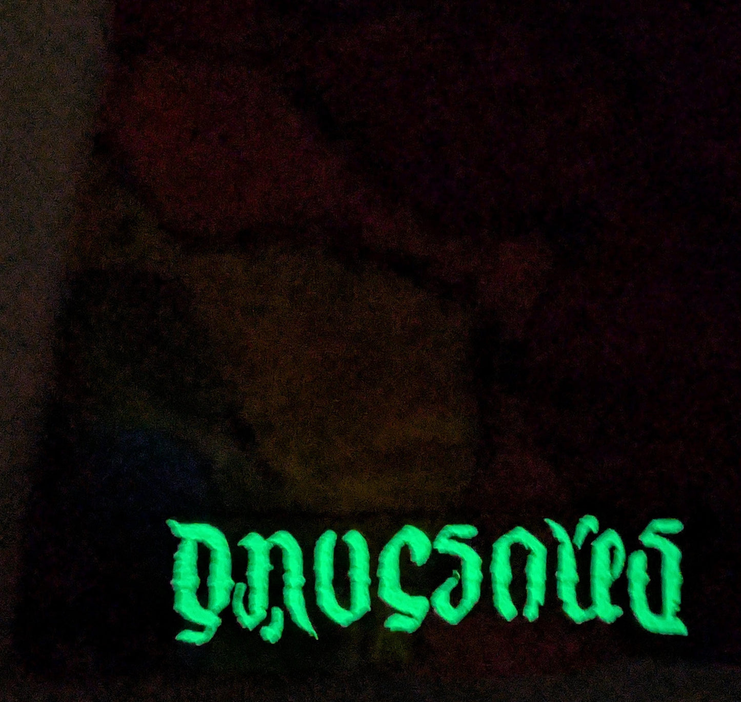 XL Zig Zag Honeycomb Reverse Tie Dye on what was once an all Black Gildan Ultra Cotton T-Shirt