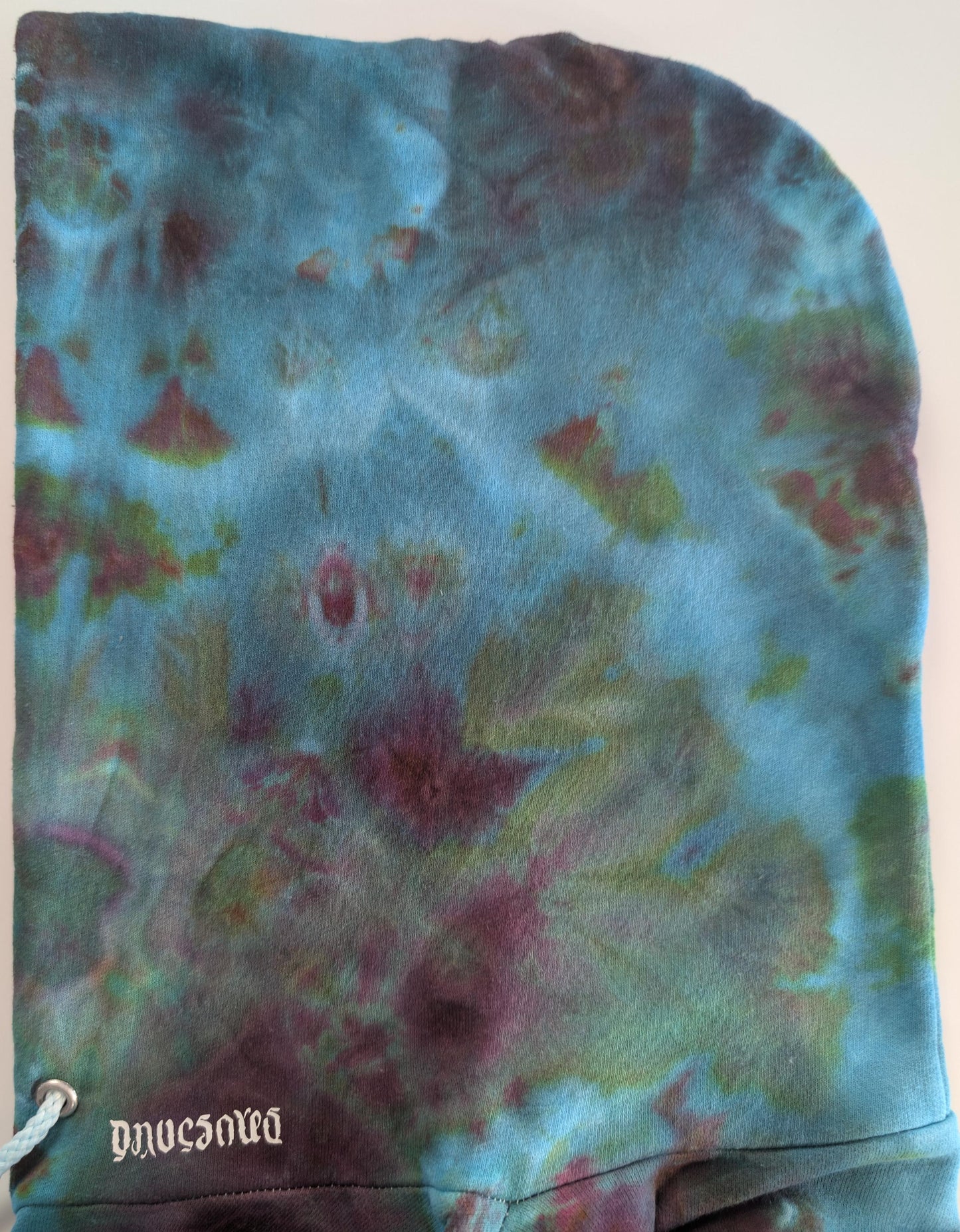 XL Geode Ice Dye Tie Dye on a Hanes Ultimate Cotton Pullover Hoodie