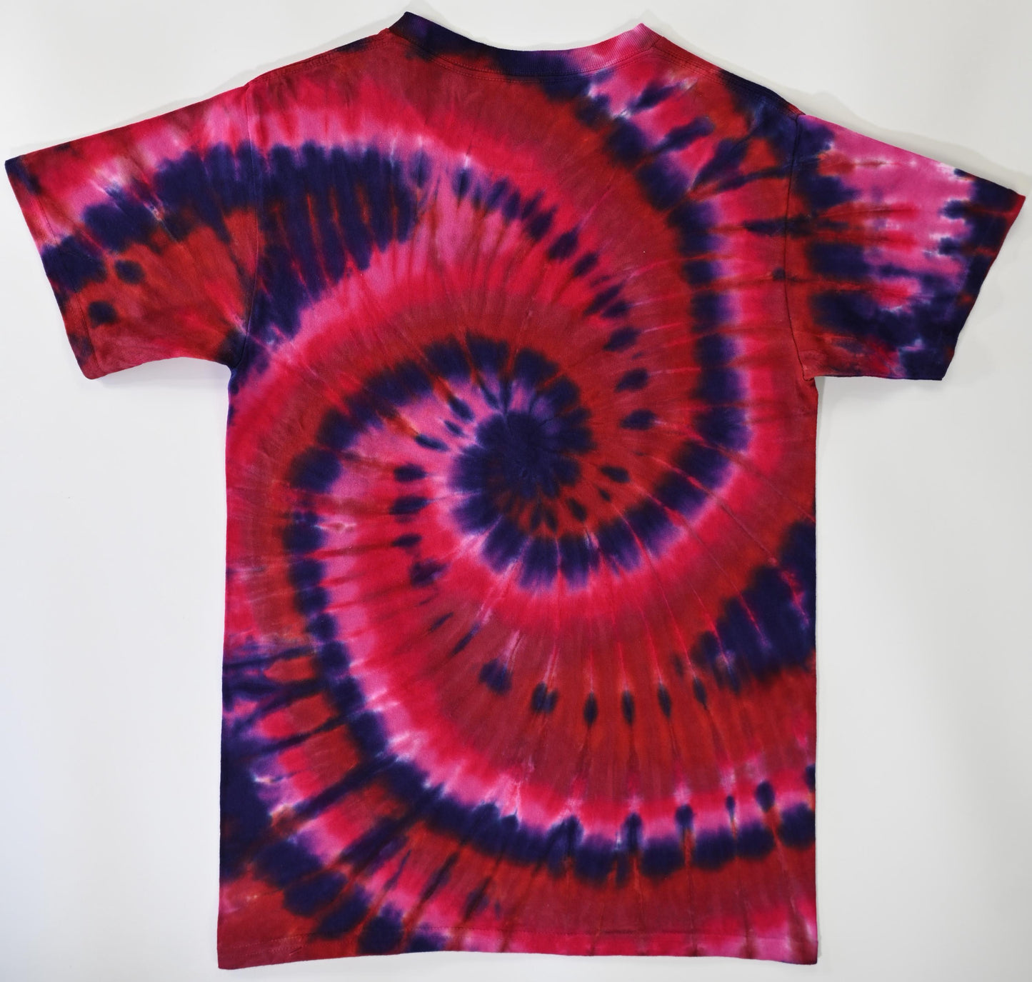 Small Spiral "Crystal Wash" Low Water Immersion Tie Dye using my Ethereal Attraction Color Palette on a Gildan Ultra Cotton PFD T-Shirt